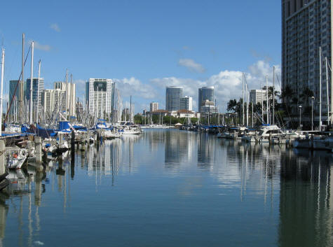 Aliwai Yacht Harbor in Waikiki Hawaii