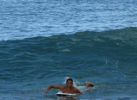 Body Boarding in Waikiki